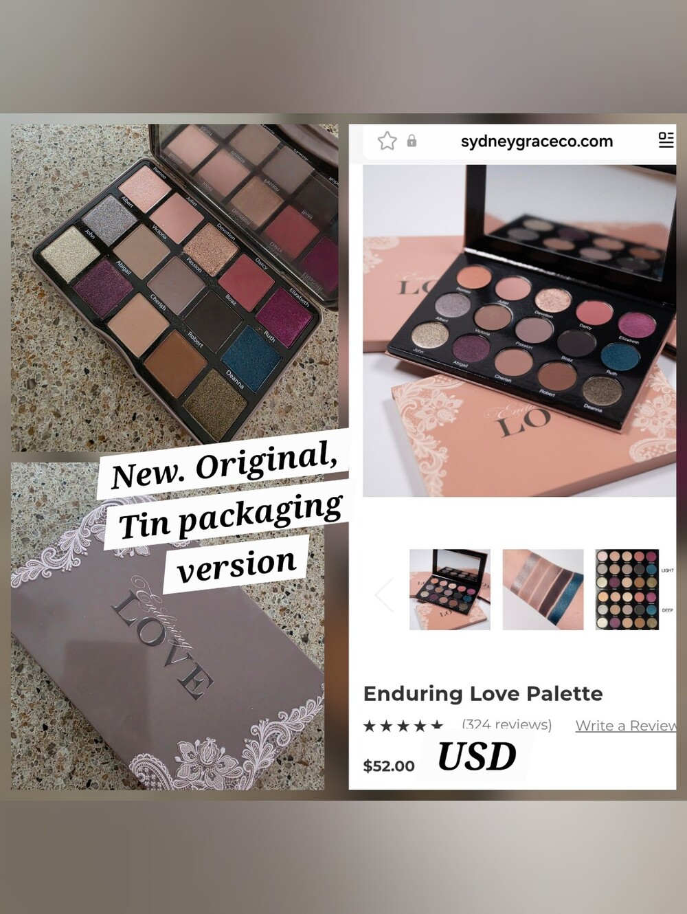 Sydney Grace Enduring Love Palette